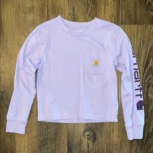 Carhartt Kids Lavender Long Sleeve Shirt